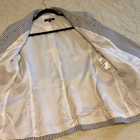 Nine West Pinstripe Jacket - Picture 2 of 9